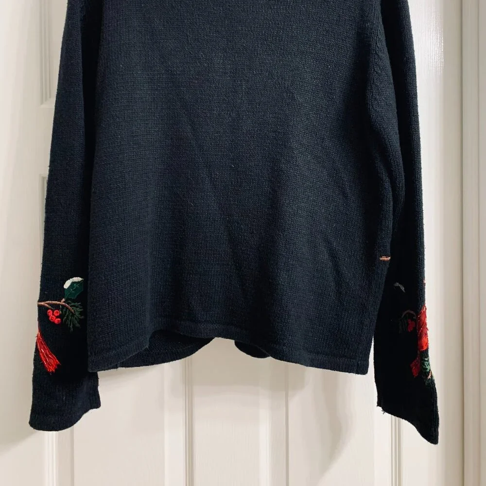 Tiara International Vintage Women's Red Cardinal Sweater, Size M - Picture 4 of 6